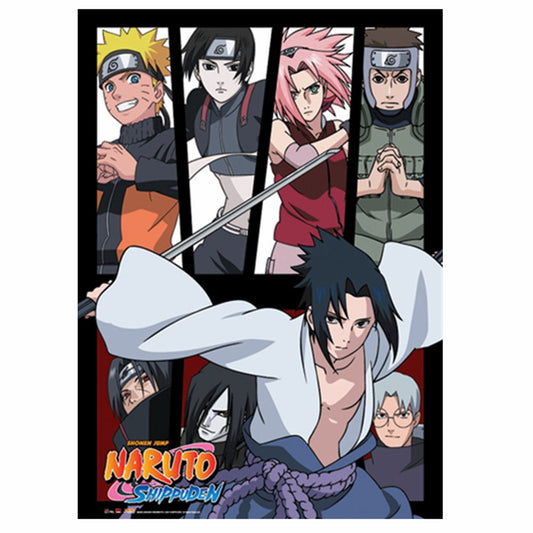 NARUTO SHIPPUDEN GROUP WALL SCROLL