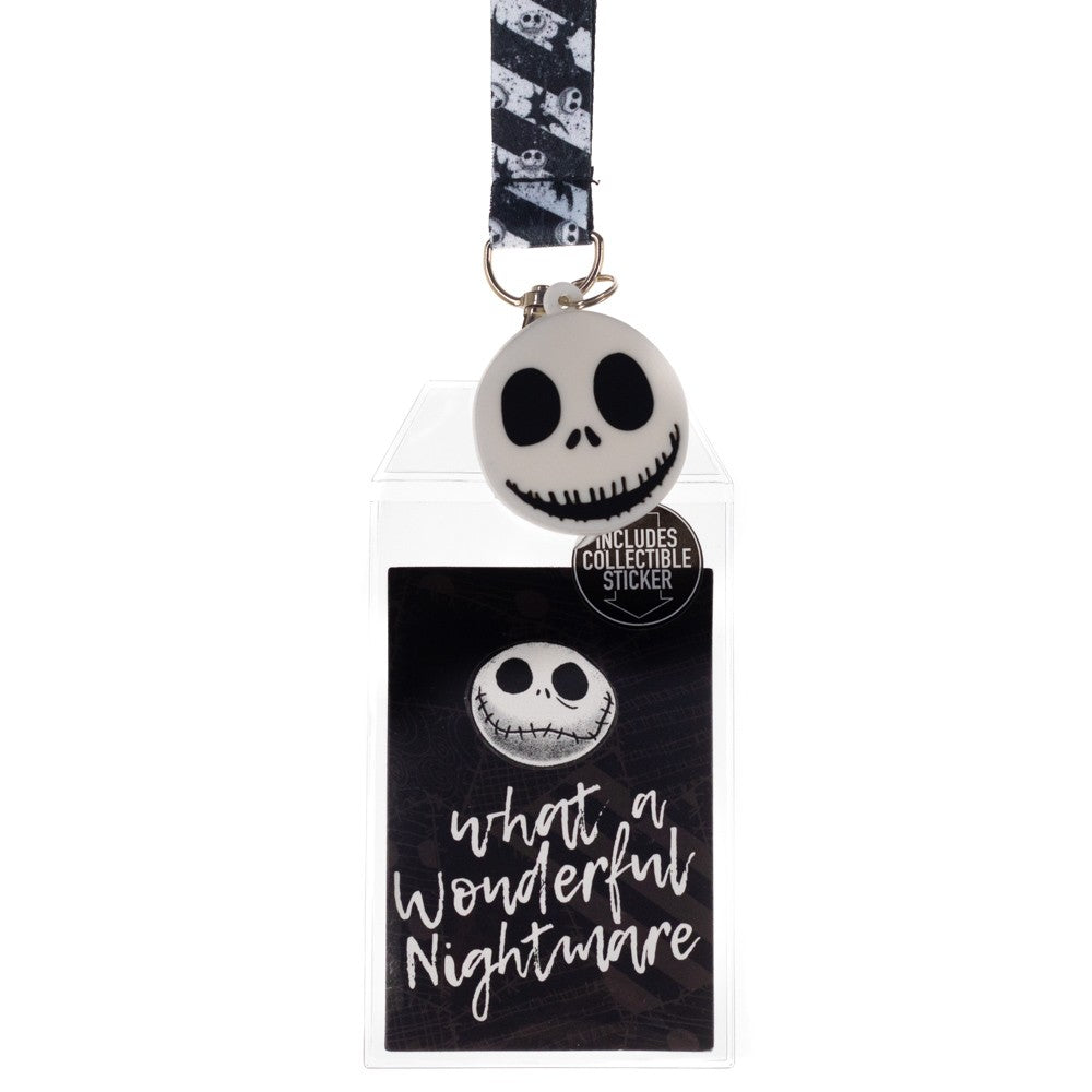 NBC Jack Skellington Lanyard w/ID Holder and Charm