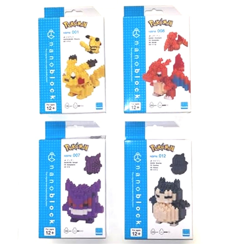 Nanoblock Pokémon All Star Series Assortment -Set of 8