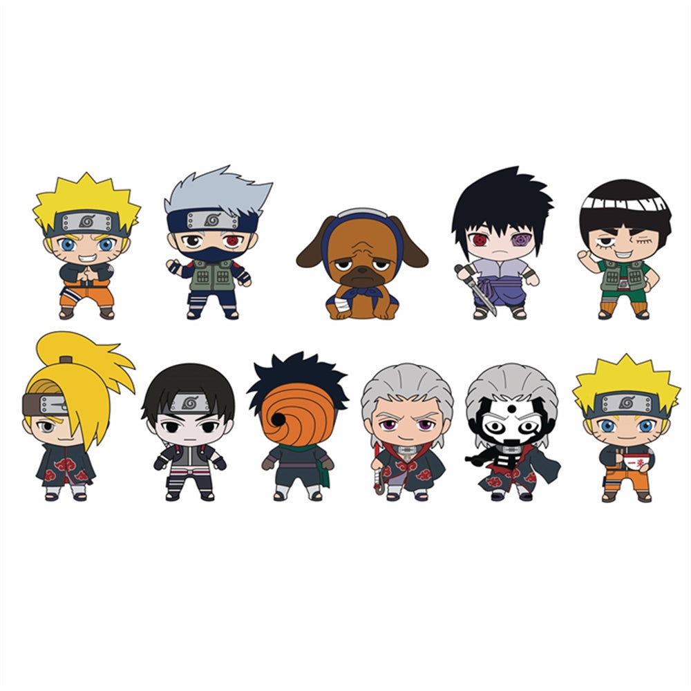 Naruto Shippuden Ser. 3 3D Foam Keyring Asst-24pcs PDQ