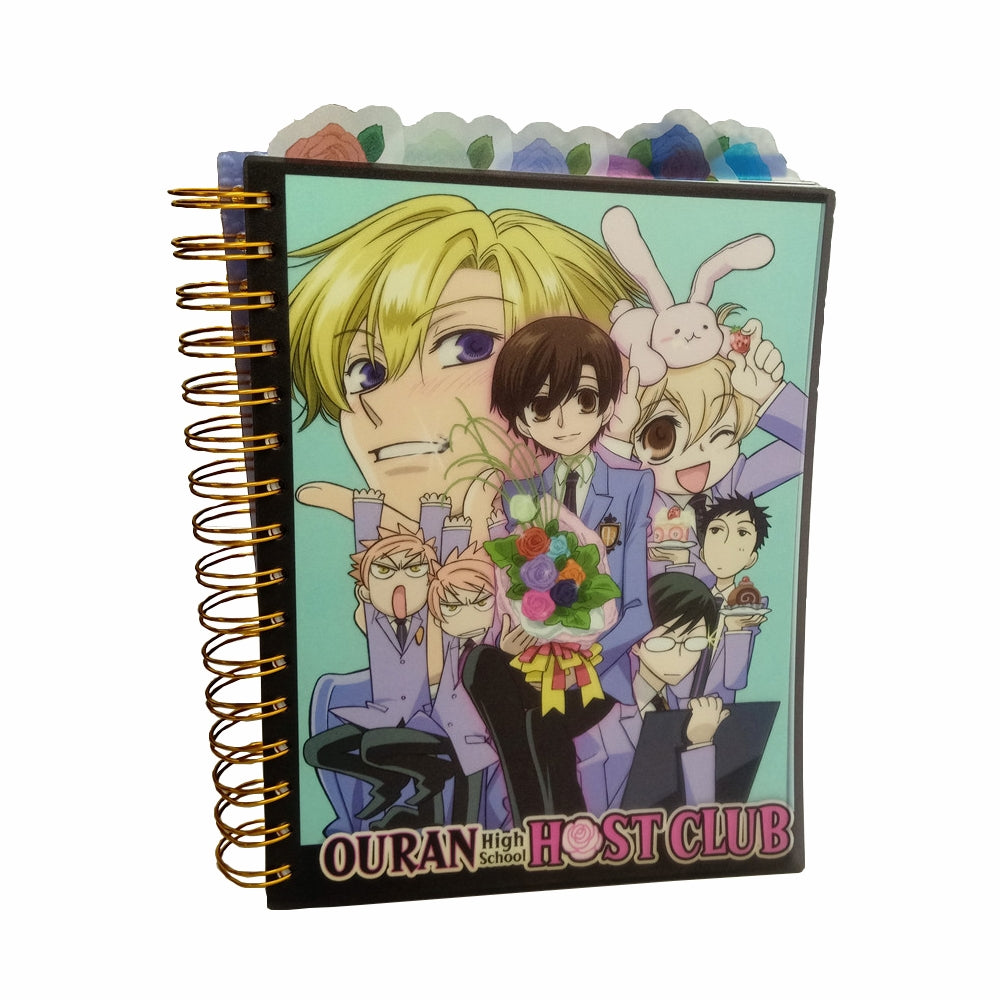 OURAN HIGH SCHOOL HOST CLUB- TABBED NOTEBOOK