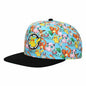POKEMON PIKACHU ALL OVER PRINT RUBBER PATCH YOUTH FLAT BILL SNAPBACK