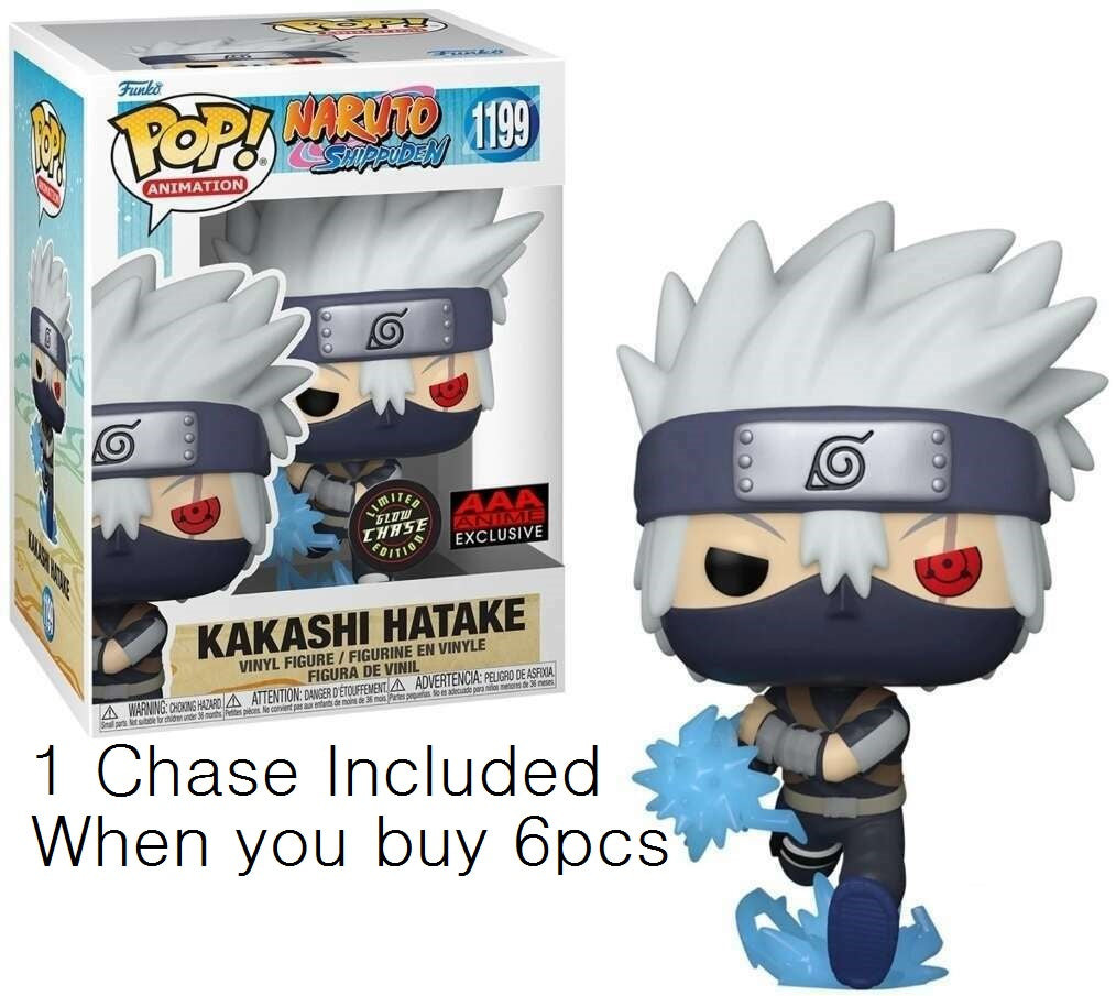 POP! Naruto Shippuden #1199-Kakashi Hatake w/Chidori-(1 out 6 Chase Edition)-AAA Exclusive