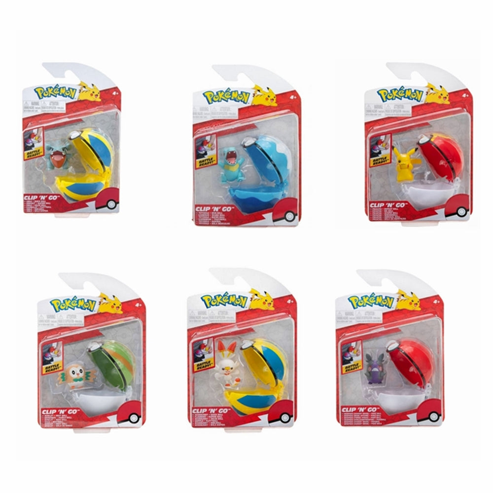 POKEMON - CLIP 'N' GO -  ASST - Set of 6