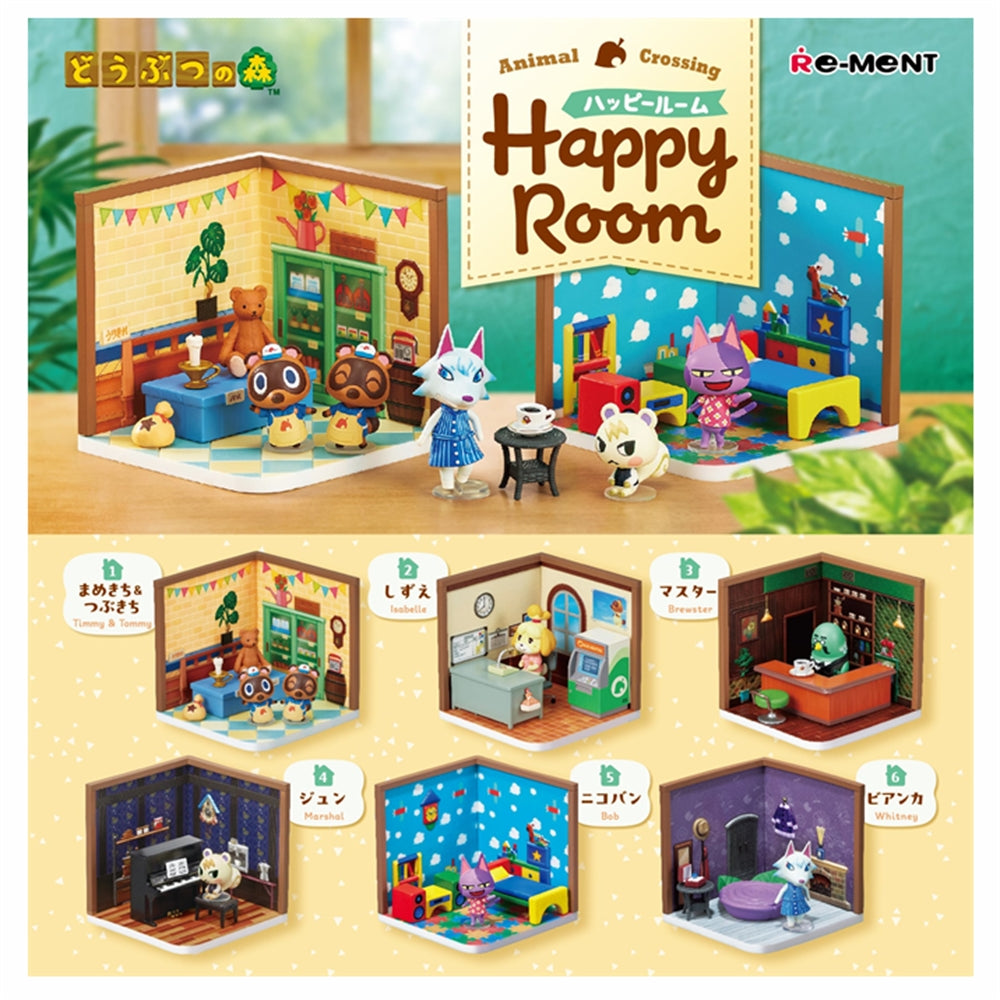 Re-Ment:ANIMAL CROSSING - Happy Room Mini Figure & Playset Asst-6pcs PDQ