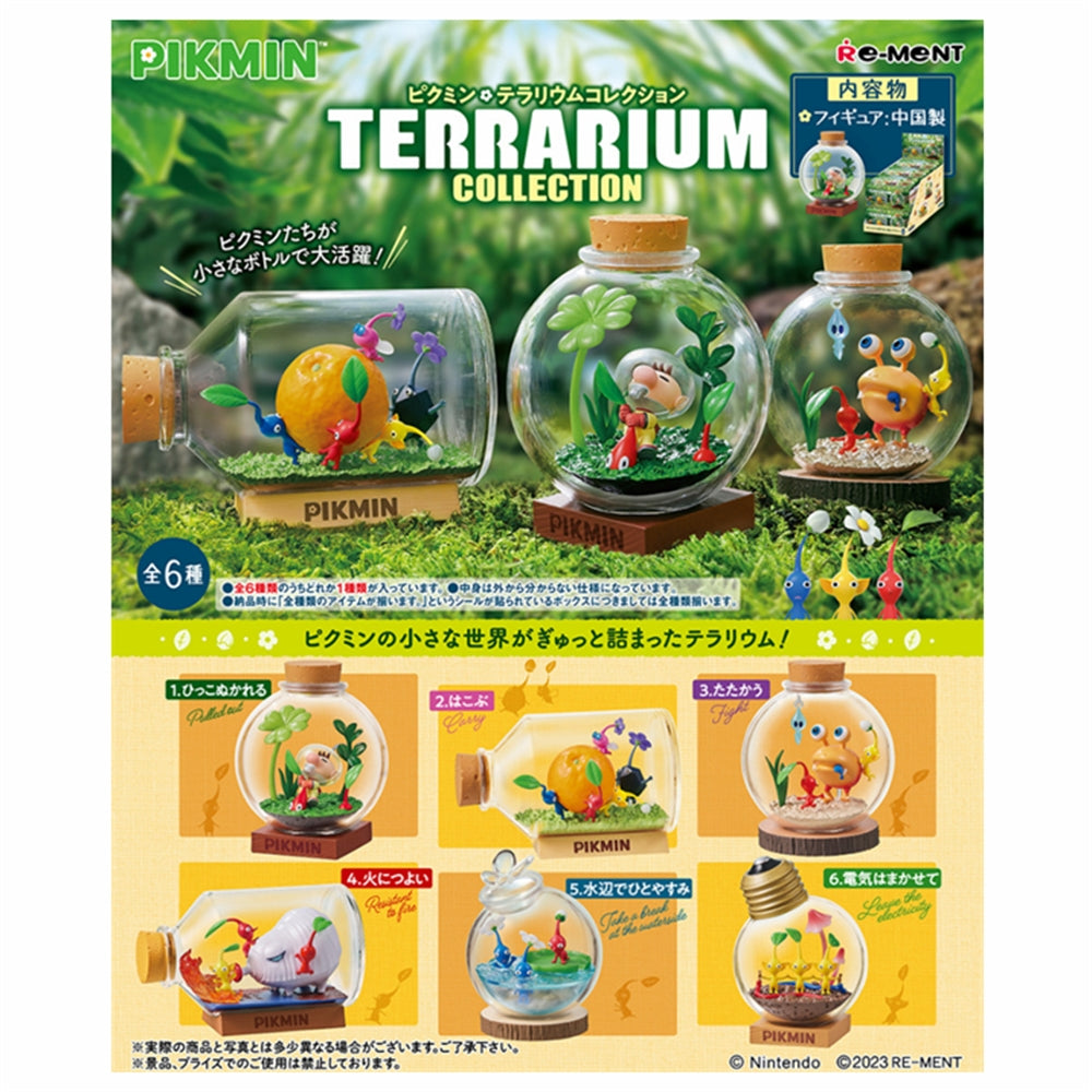 Re-Ment :Pikmin Mini Figure Terrarium Collection Blind Box Asst-6pcs PDQ