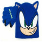 SONIC THE HEDGEHOG FACE BLUE KIDS KNIT BEANIE & GLOVES SET