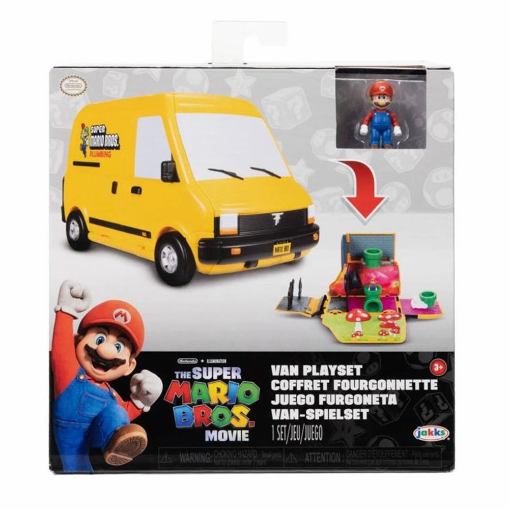 Super Mario Movie Mini World Van Playset