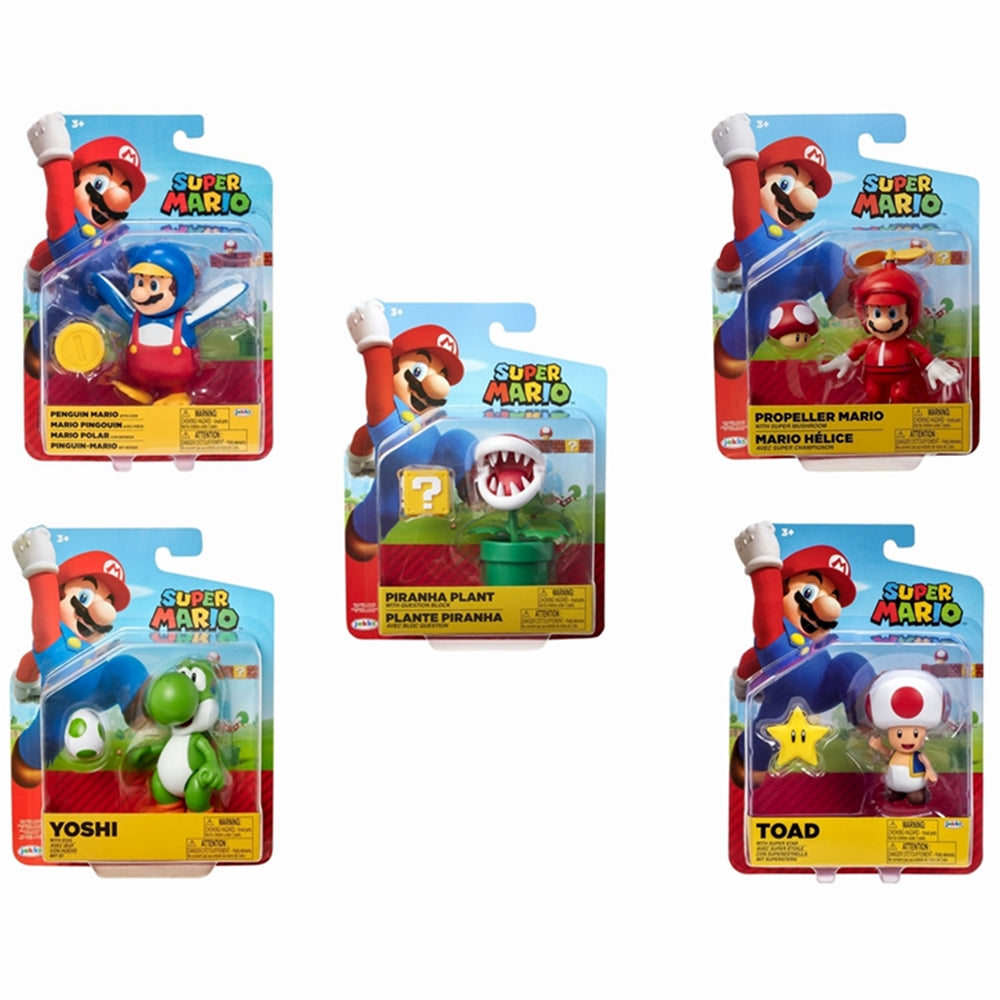 Super Mario 4" AF Asst.-Set of 12