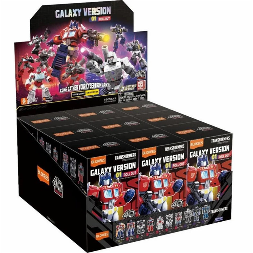 Transformers Galaxy Version NO. 1 Rollout Mini Figure Model Kits Blind Box Asst-9pcs PDQ