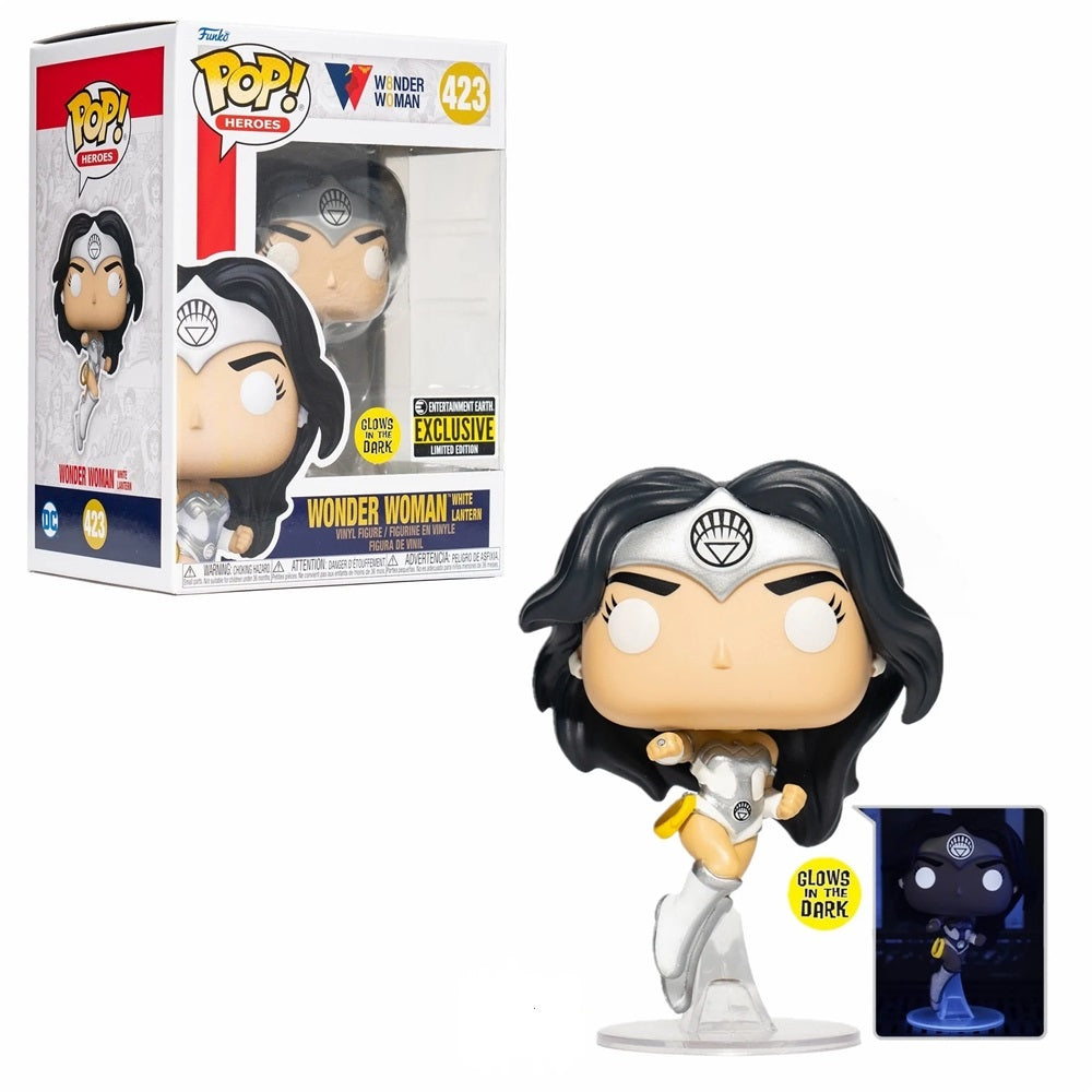 POP! Heroes-Wonder Woman (80th)- White Lantern- GITD -EE Exclusive