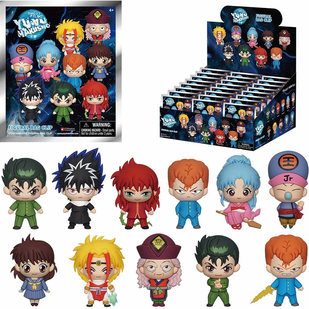 Yu Yu Hakusho 3D Foam Keyring Asst-24pcs PDQ