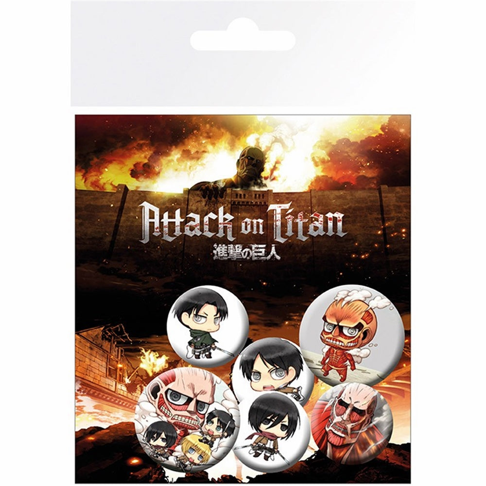 ATTACK ON TITAN - Badge Pack - Chibi (Season 1)