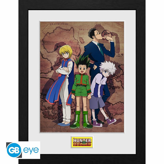 Hunter x Hunter - Map Framed Print